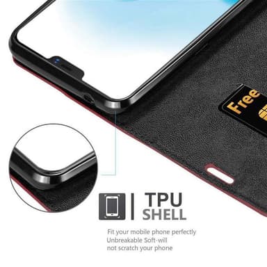Vivo X21 lommebokdeksel case (rød)