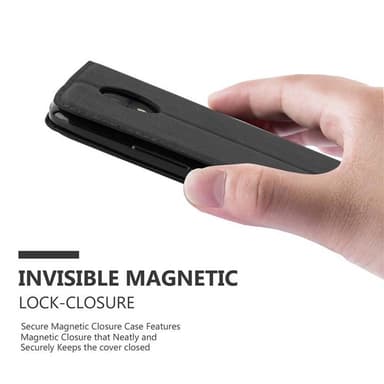 Motorola MOTO C lommebokdeksel case (svart)
