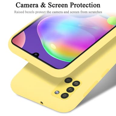 Samsung Galaxy A31 silikondeksel case (gul)