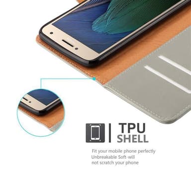 Motorola MOTO G5 PLUS lommebokdeksel etui (brun)