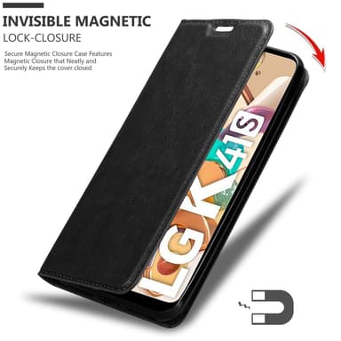 LG K41S lommebokdeksel case (svart)