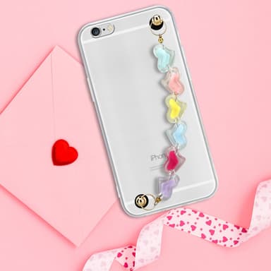 iPhone 6 / 6S Deksel med kjede (gjennomsiktig)