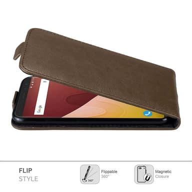 WIKO VIEW GO deksel flip cover (brun)