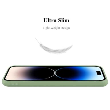 Deksel iPhone 14 PRO MAX Silikon cover (grønn)