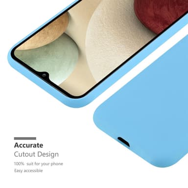 Deksel Samsung Galaxy A12 / M12 Silikon cover (blå)