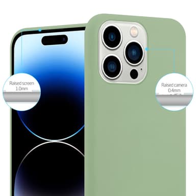 Deksel iPhone 14 PRO MAX Silikon cover (grønn)