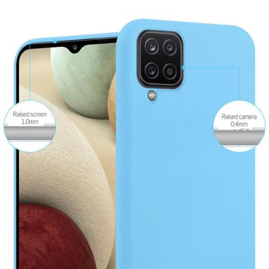 Deksel Samsung Galaxy A12 / M12 Silikon cover (blå)