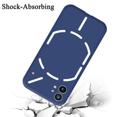 Nothing Phone (1) silikondeksel case (blå)