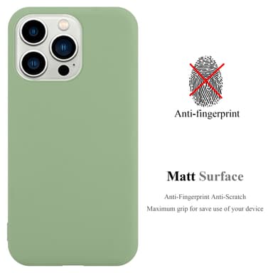 Deksel iPhone 14 PRO MAX Silikon cover (grønn)