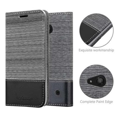 Nokia Lumia 550 lommebokdeksel etui (grå)