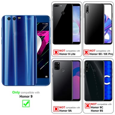 Honor 9 Skjermbeskytter Skärmskydd (svart)