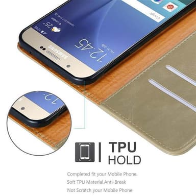 Samsung Galaxy A8 2015 lommebokdeksel etui (brun)