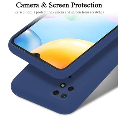 Xiaomi RedMi 10C / POCO C40 silikondeksel case (blå)