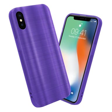 iPhone X / XS Silikondeksel Beskyttelse (lilla)