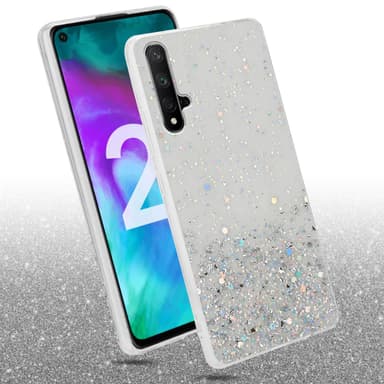 Honor 20 / 20S / Huawei NOVA 5T Silikondeksel Glitter