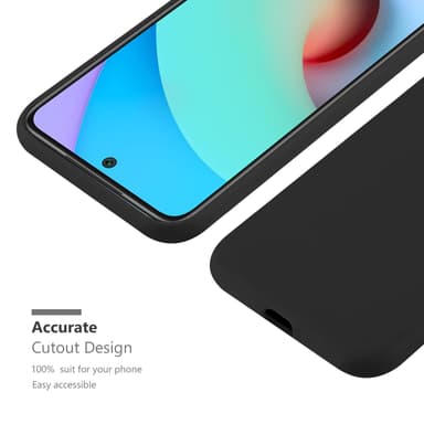 Deksel Xiaomi RedMi 10 Silikon cover (svart)