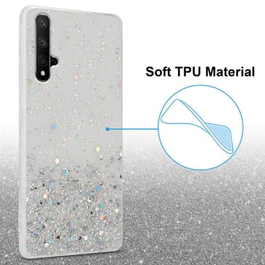 Honor 20 / 20S / Huawei NOVA 5T Silikondeksel Glitter