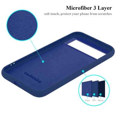 Google PIXEL 6 silikondeksel case (Blå)
