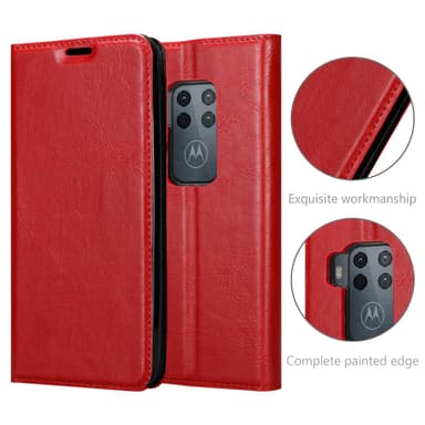Motorola ONE PRO / ONE ZOOM lommebokdeksel case (rød)