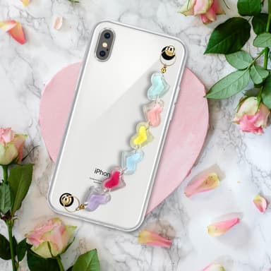 iPhone XS MAX Deksel med kjede (gjennomsiktig)