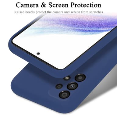 Samsung Galaxy A53 5G silikondeksel case (blå)