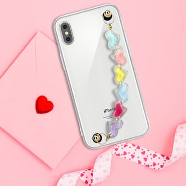 iPhone XS MAX Deksel med kjede (gjennomsiktig)