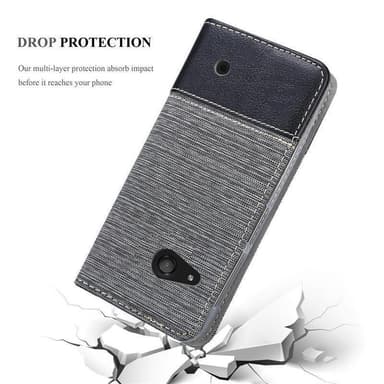 Nokia Lumia 550 lommebokdeksel etui (grå)