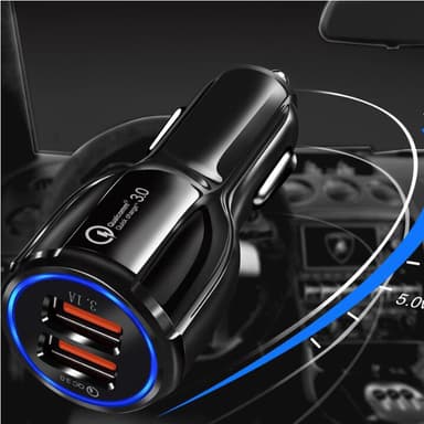 Biladdare mobiltelefon USB-ladeadapter 3.0