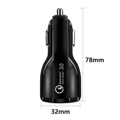 Biladdare mobiltelefon USB-ladeadapter 3.0