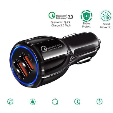 Biladdare mobiltelefon USB-ladeadapter 3.0