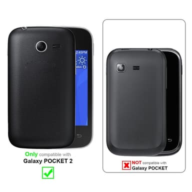 Deksel Samsung Galaxy POCKET 2 Veske (Svart)
