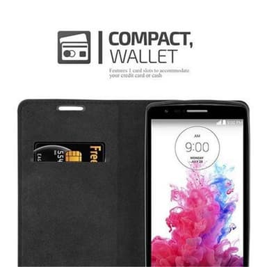 LG G3 MINI / G3 S lommebokdeksel case (rød)