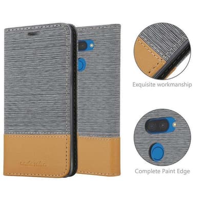 LG K40S lommebokdeksel etui (grå)