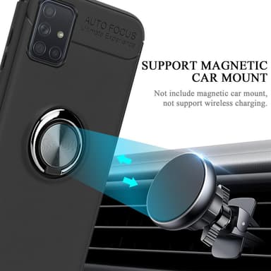 Samsung Galaxy A71 5G silikondeksel cover (svart)