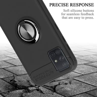 Samsung Galaxy A71 5G silikondeksel cover (svart)