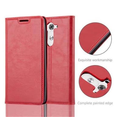 LG G3 MINI / G3 S lommebokdeksel case (rød)