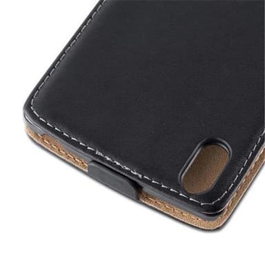 Sony Xperia T3 Deksel Flip Case (svart)