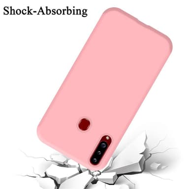 Samsung Galaxy A20s silikondeksel case (rosa)