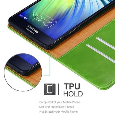 Samsung Galaxy A7 2015 lommebokdeksel etui (grønn)