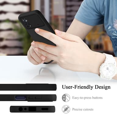 Xiaomi Poco X4 Pro silikondeksel case (svart)