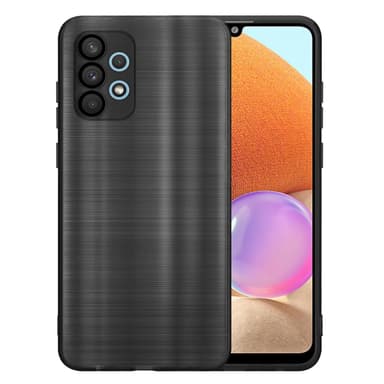Samsung Galaxy A32 4G Silikondeksel Beskyttelse (svart)