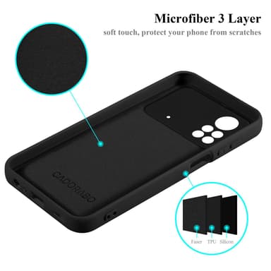 Xiaomi Poco X4 Pro silikondeksel case (svart)