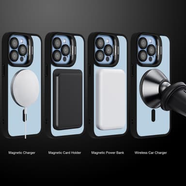 Phone 12 PRO MAX Deksel kompatibel MagSafe (Svart)