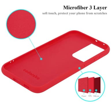 Samsung Galaxy S21 ULTRA silikondeksel case (rød)