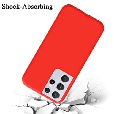 Samsung Galaxy S21 ULTRA silikondeksel case (rød)