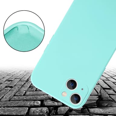 Deksel iPhone 14 med Halskjede (turkis)