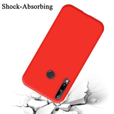 Huawei P40 LITE E silikondeksel case (rød)