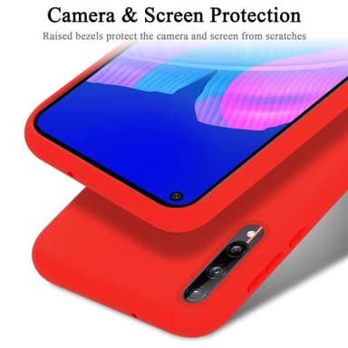 Huawei P40 LITE E silikondeksel case (rød)