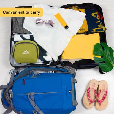 Sammenleggbar ryggsekk 36L unisex vanntett (lime)