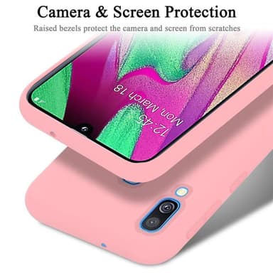 Samsung Galaxy A40 silikondeksel case (rosa)